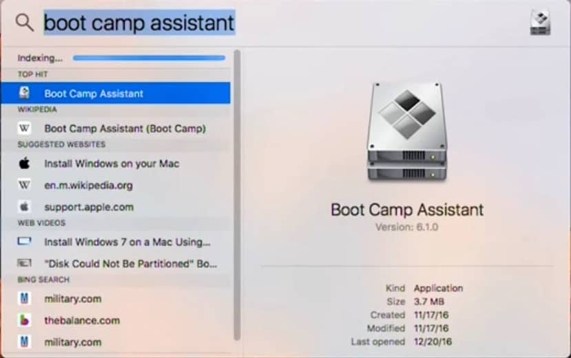 bootcamp alternative for mac to create installation media