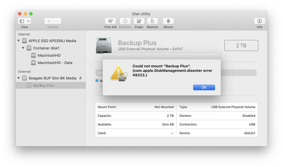 mac os extended not available for reformat usb stick with disk utility